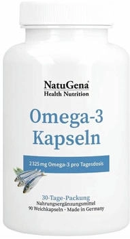 NatuGena Omega-3 Fischöl 705 mg DHA 1390 mg EPA Kapseln (90 Stk.)