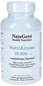 NatuGena Nattokinase 20.000 + Vitamin C Vegan Kapseln (120 Stk.)