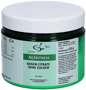 11 A Nutritheke Basen Citrate N ohne Zucker Pulver (320g)