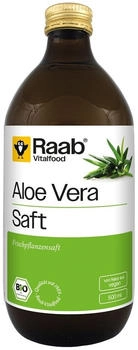 Raab Vitalfood Aloe Vera Saft Bio 500 ml Flüssigkeit