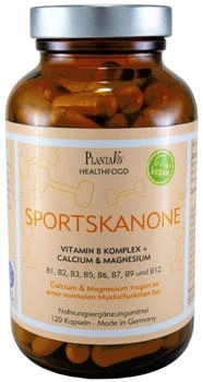 PlantaVis SPORTSKANONE B-Komplex m.Magnesium & Calcium Kaps. 120 St.