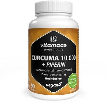 Vitamaze Kurkuma 10.000 + Piperin 90 Kapseln