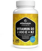 Vitamin D3 K2 2000 I.e./100 &micro;g Hochdosiert Tabl. 240 St