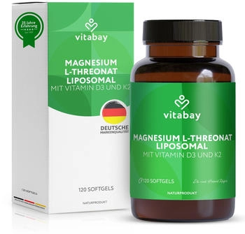 Vitabay Liposomales Magnesium L-Threonat 2000 mg Weichkps. 120 St Kapseln