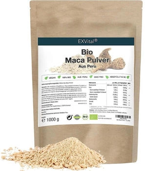 EXVital BIO Maca Pulver von aus Peru 1kg