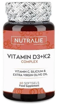 Nutralie Vitamin D3+K2 Complex Kapseln (60 Stk.)