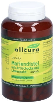 Allcura Mariendistel mit Artischocke und L&ouml;wenzahn Kapseln 120 Stk.