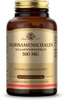 Solgar Flohsamenschalen 500 mg Kapseln 200 Stk.