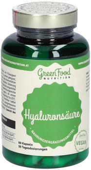 GreenFood Nutrition Hyaluronic Acid Kapseln 60 Stk.