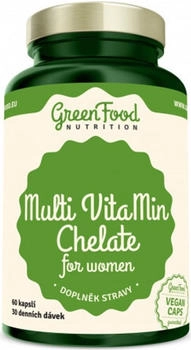 GreenFood Nutrition Multi VitaMin Chelate for women Kapseln 60 Stk.