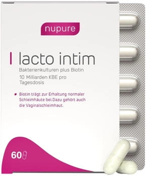 AixSwiss B.V. Lacto Intim Milchs&auml;urebakterien + Biotin magensaftresistente Kapseln 60 Stk.