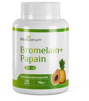 Vitasanum Bromelain + Papain Kapseln 100 Stk.