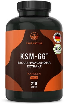 True Nature Bio Ashwagandha Extrakt Kapseln 210 Stk.