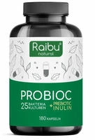 Probioc 25 Bakterienst&auml;mme + Inulin | Kulturen Komplex - RAIBU 180 St