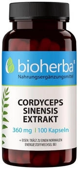 Bioherba Cordyceps Sinensis Extrakt 360 mg Kapseln 100 St
