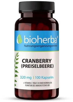 Bioherba Cranberry (Preiselbeere) 320 mg Kapseln 100 St