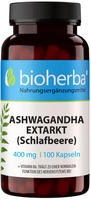 PZN-DE 19554971, Bioherba Ashwagandha Extrakt (Schlafbeere) 400 mg 100 Kapseln