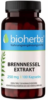 Bioherba Brennnessel Extrakt 250 mg Kapseln 100 St