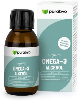Purabyo Omega-3 Algen&ouml;l Fl&uuml;ssig 100 ml