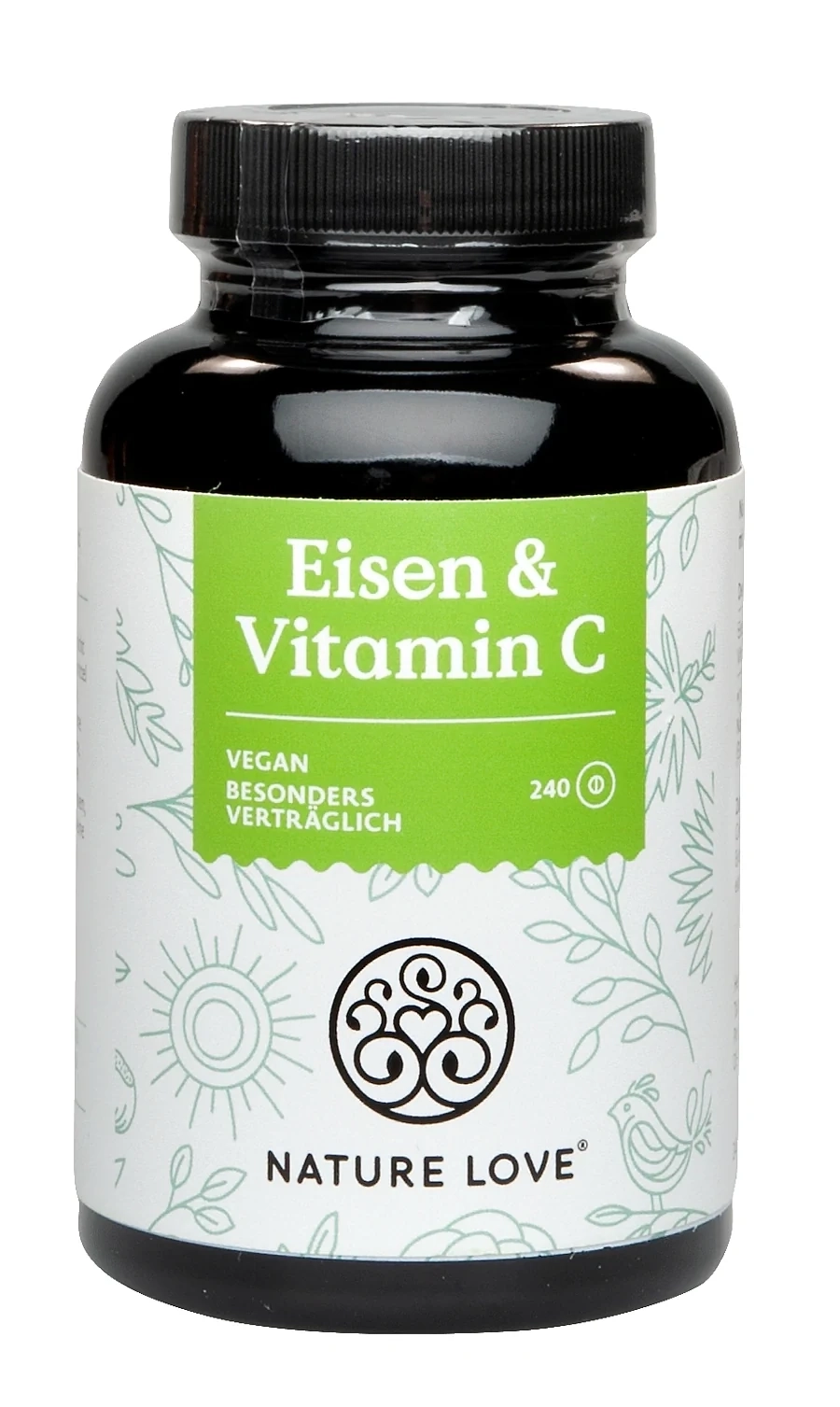 Nature Love Eisen & Vitamin C Tabletten (240 Stk.)