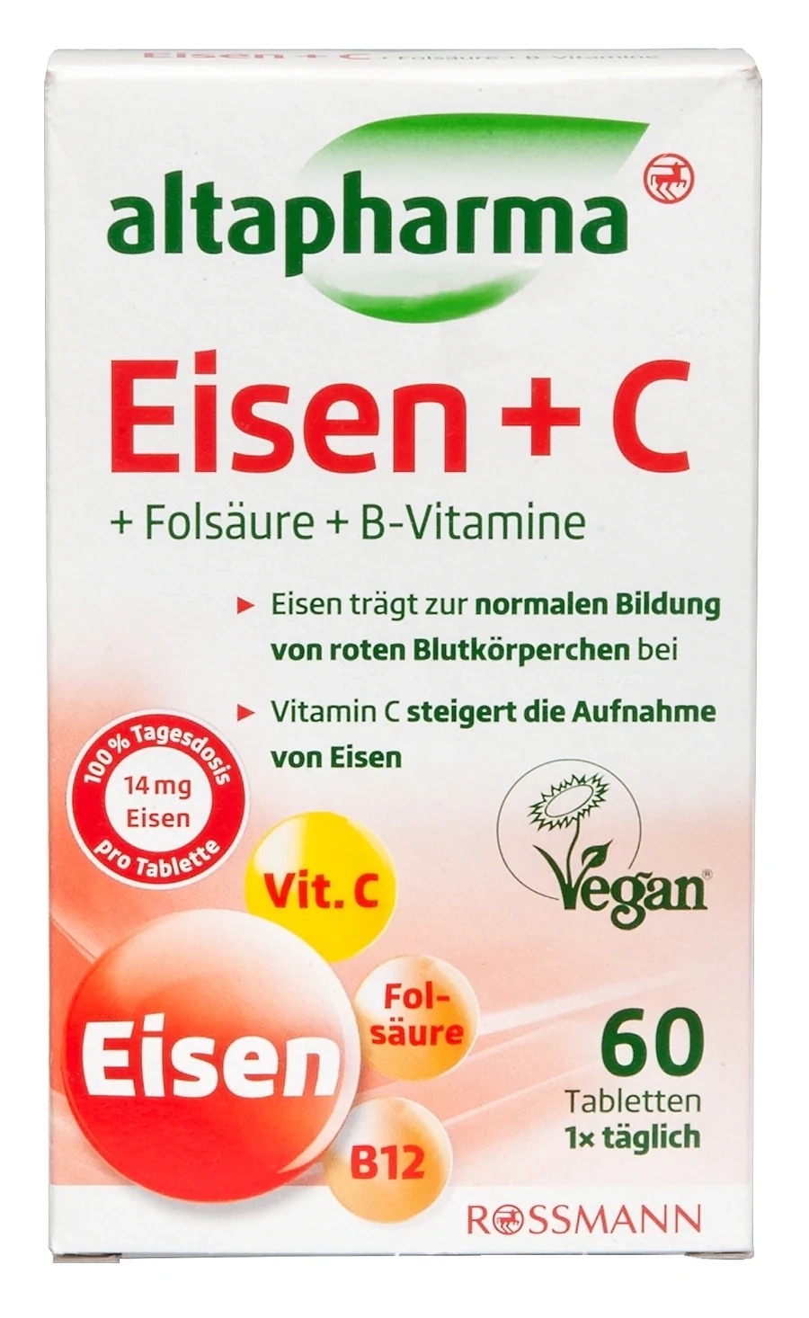 Rossmann Altapharma Eisen + C + Fols&auml;ure + B-Vitamine