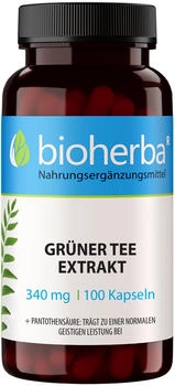Bioherba Grüner Tee Extrakt 340mg Kapseln 100 St