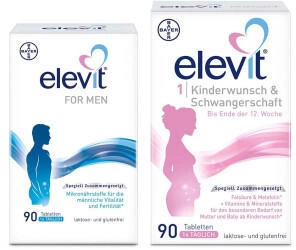 Bayer Elevit 1 Tabletten 90 Stk. + Elevit for Men Tabletten 90 Stk.