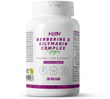 HSN Berberine 175mg & milk thistle (silymarin 210mg) complex - 120 veg caps
