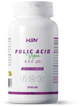 HSN Folic acid 800mcg - 120 veg caps