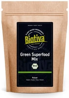 Biotiva Green Superfood Mix Pulver aus 9 Superfoods Bio 400 g