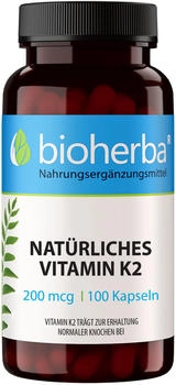 Bioherba Natürliches Vitamin K2 200 mcg 100 Kapseln