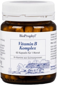 BioProphyl ® Vitamin B Komplex mit 8 B-Vitaminen aus Quinoasprossen - 120% NRV - 100% natürlich - 60 pflanzliche Kapseln als Monatspackung