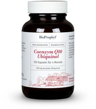 BioProphyl ® Coenzym Q10 Ubiquinol - 100 mg bioaktives Coenzym Q10-120 vegetarische Kapseln