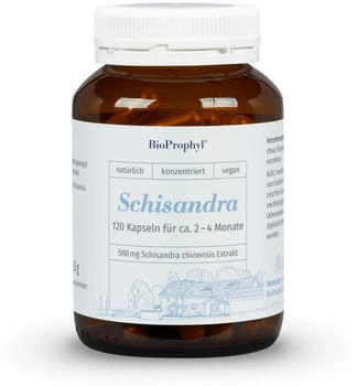 BioProphyl ® Schisandra chinensis - 500 mg reiner 10-fach konzentrierter Extrakt pro Kapsel - 120 pflanzliche Kapseln für 4 Monate