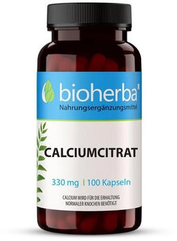 Bioherba Calciumcitrat Kapseln 100 Stk.