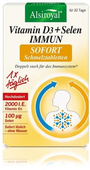 Alsitan Vitamin D3 + Selen IMMUN Schmelztabletten 30 Stk.