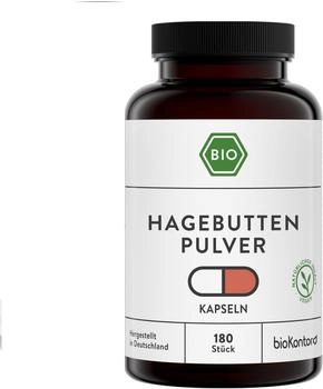 bioKontor Hagebutten Kapseln BIO 180 Stück