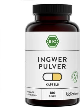bioKontor Ingwer Kapseln BIO 180 Stück