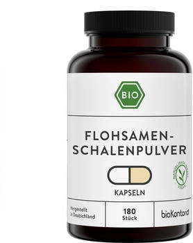 bioKontor Flohsamenschalen Kapseln BIO 180 Stück