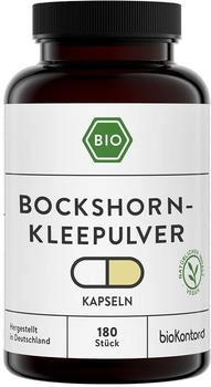 bioKontor Bockshornkleepulver Kapseln bio 180 vegane Kapseln