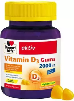 Doppelherz aktiv Vitamin D3 2000 I.E. Gums 40 Stk.