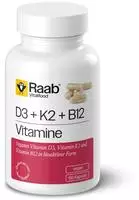 Raab Vitalfood Vitamin D3 K2 B12 Kapseln 60 St
