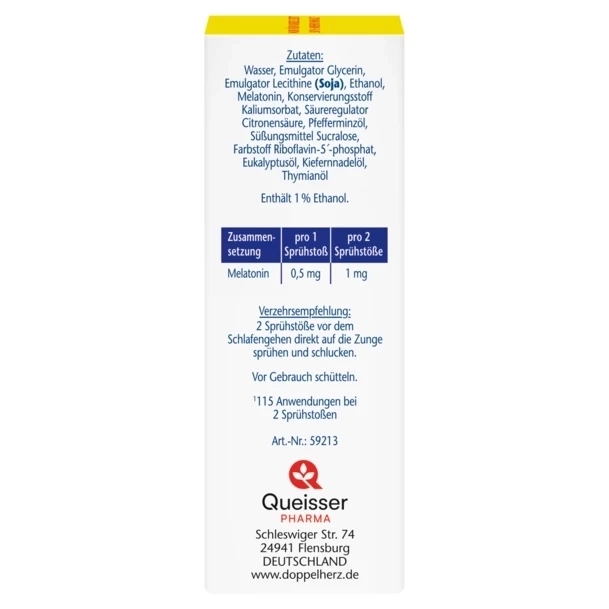 Doppelherz Aktiv Melatonin Spray, Minze