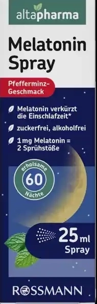Altapharma Melatonin Spray 1 mg, Pfefferminze