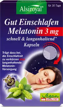 Alsiroyal Gut Einschlafen Melatonin 3 mg Spray, Pfefferminze