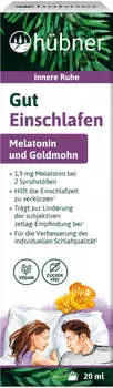 H&uuml;bner Gut Einschlafen Melatonin und Goldmohn, Spray, Verbene