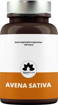 VitaminFuchs Avena Sativa Tabletten Grüner Hafer mit Zink 100 vegane Tabletten laborgeprüft Made in Germany sanfte Formulierung