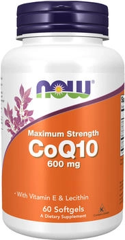 Now Foods Coenzyme Q10 600 mg (60 softgels)