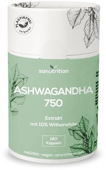 Sanutrition Ashwagandha 750 mg 180 St Kapseln