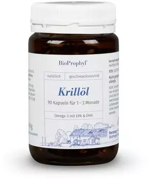 BioProphyl Krill-Öl hochdosiert 590 mg Krillöl 159 mg Omega 3 Fettsäuren